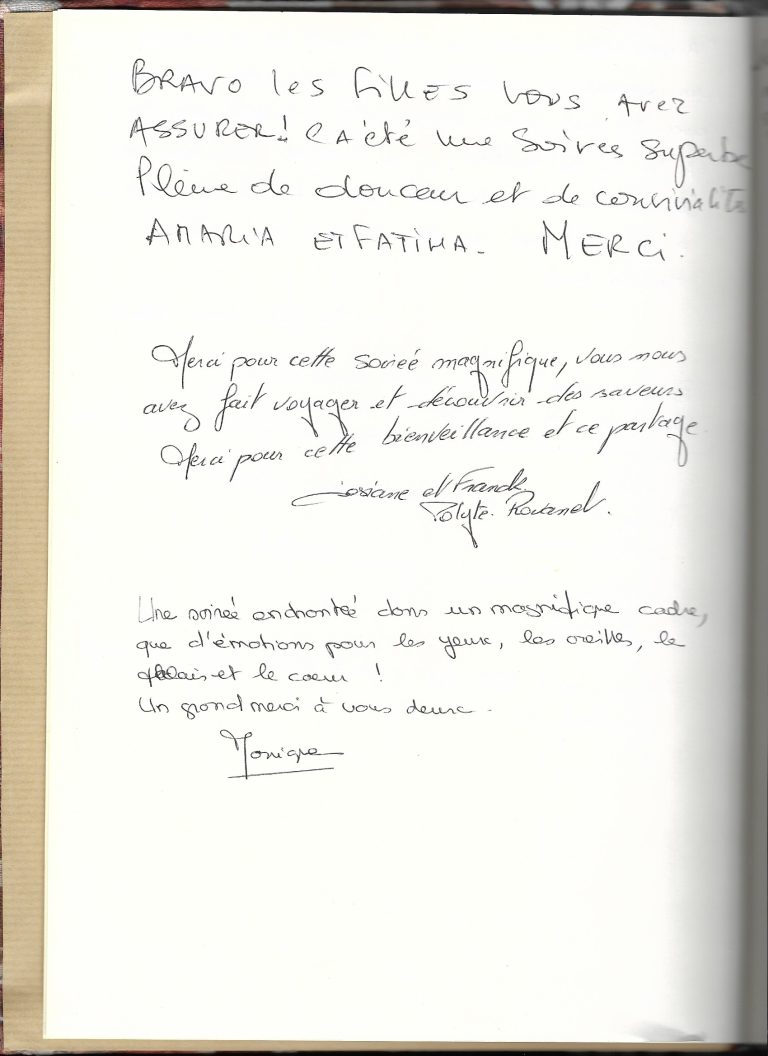 LIVRE D'OR - P1